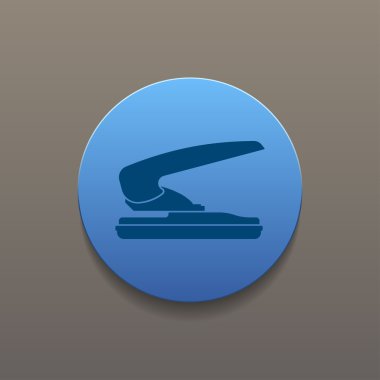 iki delik kağıt zımba simgesi