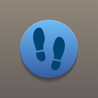 Ayak ayakkabı icon.shoes baskı icon.vector illüstrasyon Künye