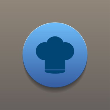 Şef kap vektör simgesi