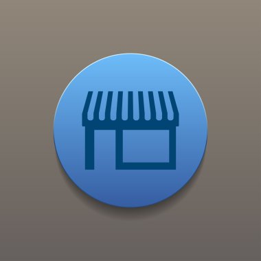 Simge, modern düz tasarım mağaza