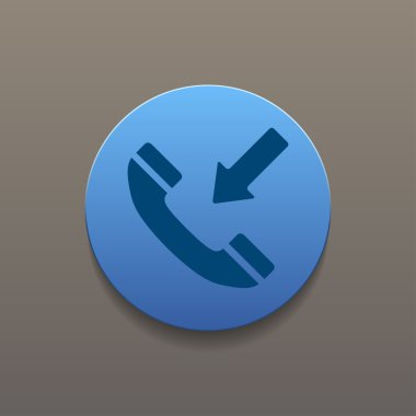 düz bir telefon simgesi