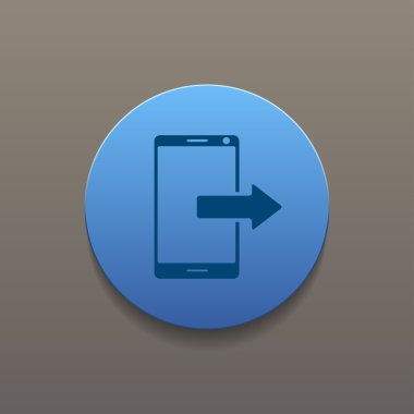 akıllı telefon simgesi, vektör  