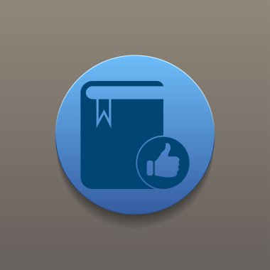 Kitap ikonu. düz tasarım biçimi 