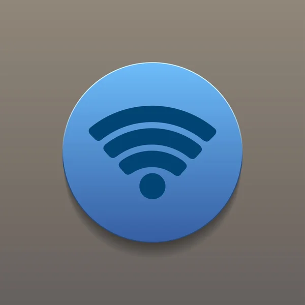 Vector wi-fi netwerkpictogram — Stockvector