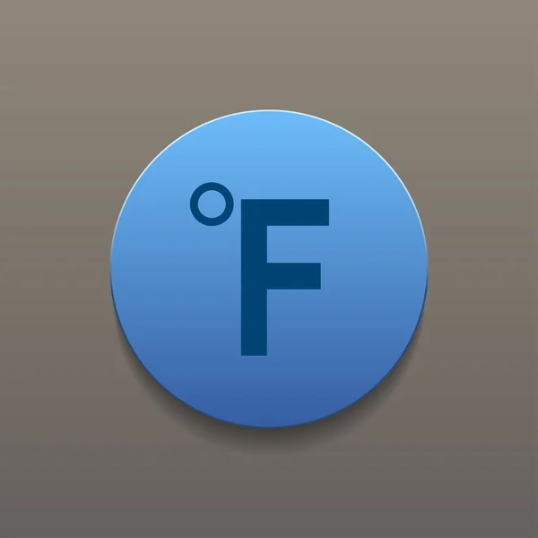 Fahrenheit icono de vector — Archivo Imágenes Vectoriales