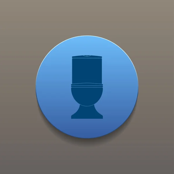 トイレのアイコン。フラットなデザイン スタイル. — ストックベクタ