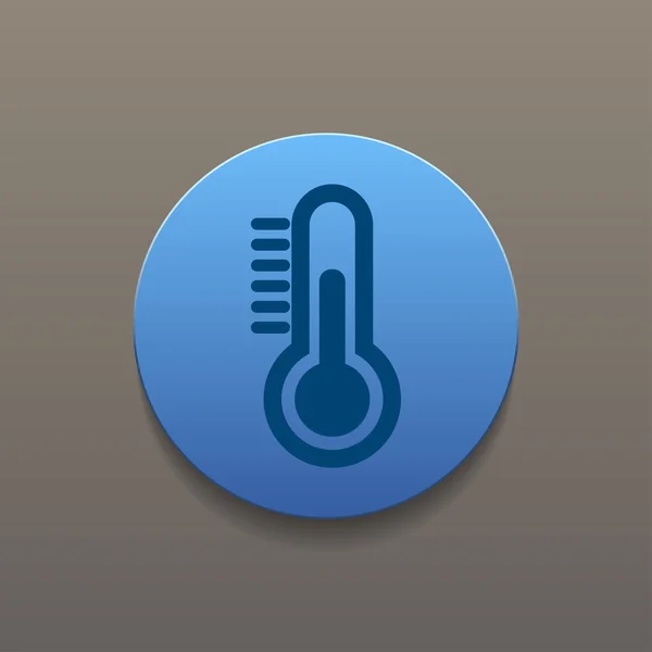 Thermometer pictogram. Platte ontwerpstijl. — Stockvector