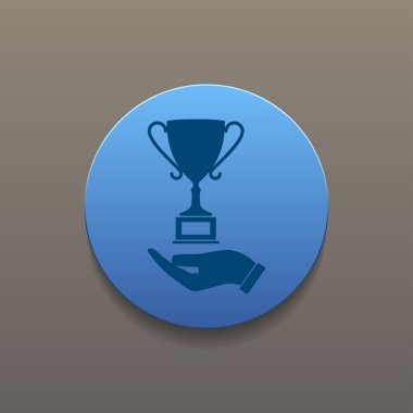 vektör şampiyonları kupa simgesi