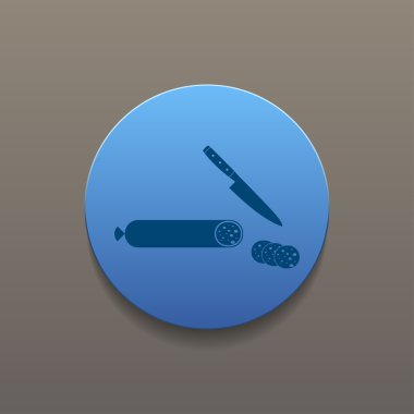 Salam bıçak simgesi olan