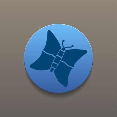 Kelebek vektör simgesi