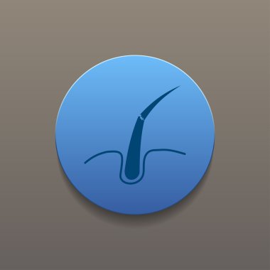 saç, web simgesi. vektör tasarımı