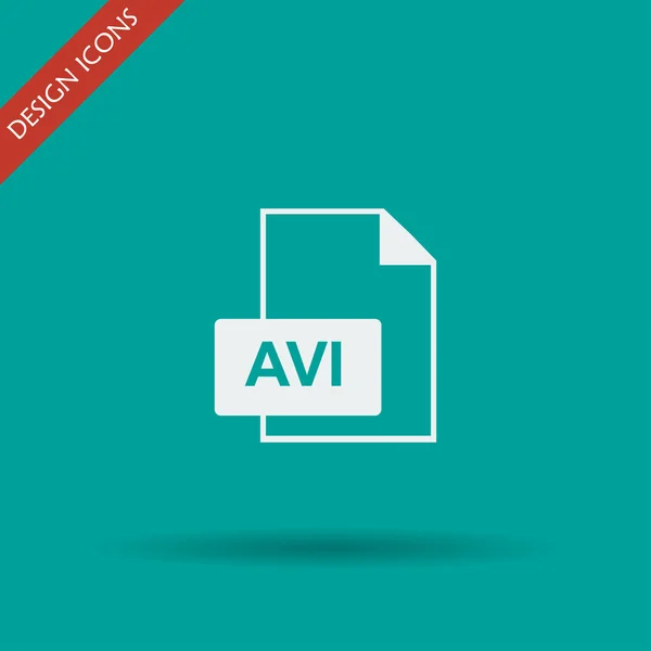 Avi icono del archivo — Archivo Imágenes Vectoriales