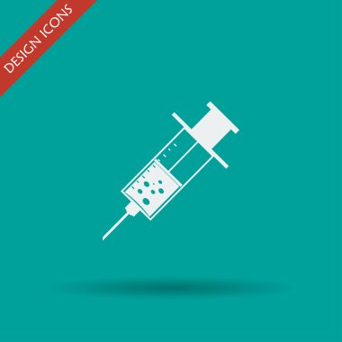 tıbbi şırınga. kutsal kişilerin resmi Illustrator eps 10 vektör