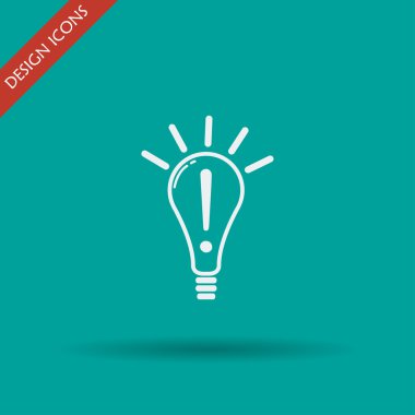 yaratıcı bir fikir ilham kavramı simge olarak ampul şeklinde. 