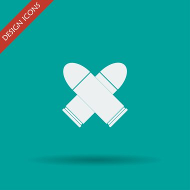 Madde işareti simgesi. Düz tasarım stili.