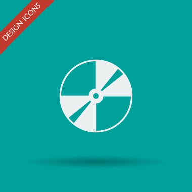 Vektör CD veya DVD simgesi