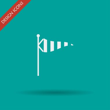 Rüzgar hızı bayrak. 