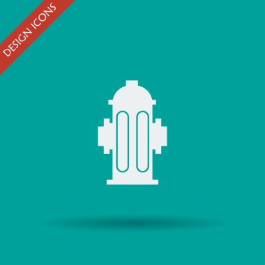 Beyaz izole kırmızı yangın musluğu. Eps10 