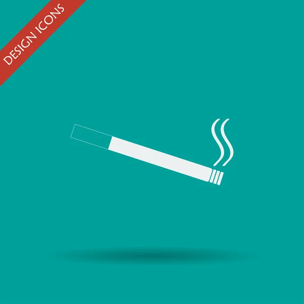 Cigareta ikona. Plochý design styl. — Stockový vektor