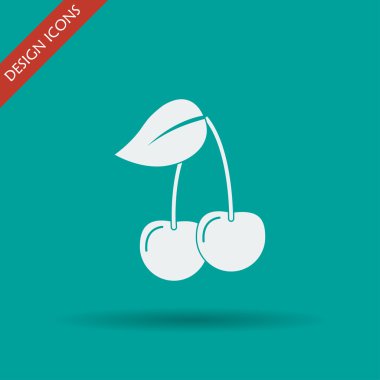 Kiraz - vektör simgesi