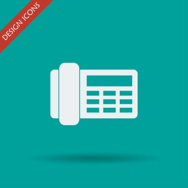 Telefon ikonu. düz tasarım biçimi 