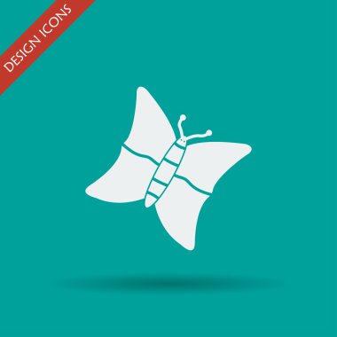 Kelebek vektör simgesi