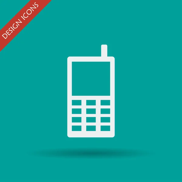 Ikona telefonu. styl plochého návrhu — Stockový vektor