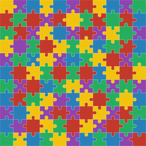Illustration vectorielle de puzzle brillant coloré . — Image vectorielle