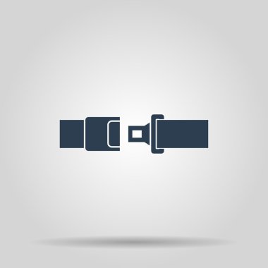 güvenli kemer. Modern tasarım düz stil 