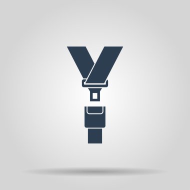 güvenli kemer. Modern tasarım düz stil 