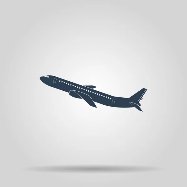 Icono de avión. Estilo de diseño plano . — Vector de stock