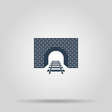 Tünel simgesi. Vektör konsept illüstrasyon tasarımı için