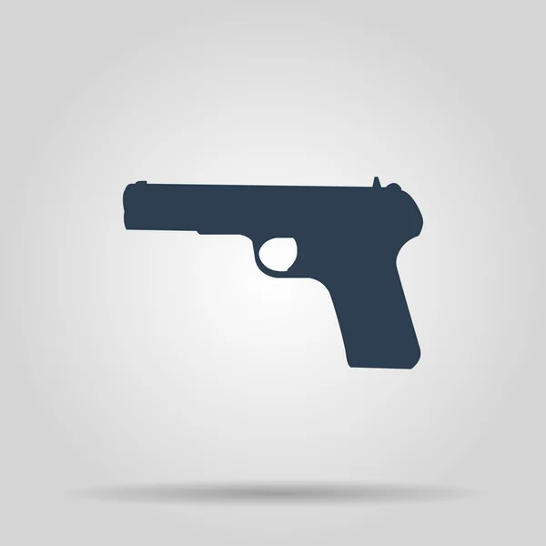 Het pictogram van het pistool. Vectorillustratie concept voor ontwerp — Stockvector