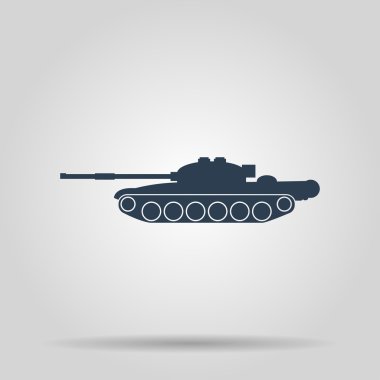 Tank simgesi. Vektör konsept illüstrasyon tasarımı için