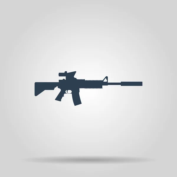 Machine gun icon. Vector concept illustration for design. — Stock Vector