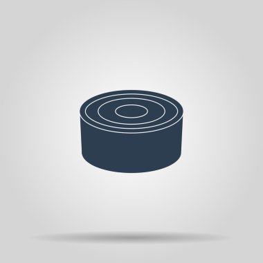 kutu - konserve yiyecek. Vektör konsept illüstrasyon tasarımı için