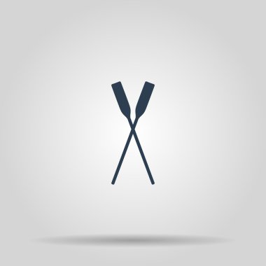 Kürek simgesi vectorr. Konsept illüstrasyon tasarımı için