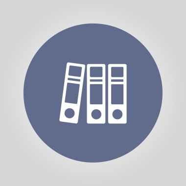 Klasör simgesi. Düz tasarım stili eps 10.