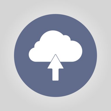 bulut simgesi, vektör illüstrasyonu.