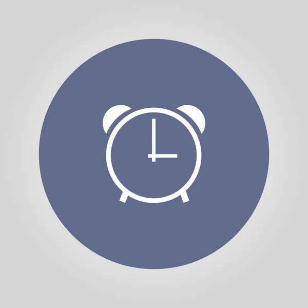 Clock icon, vector illustration. Flat design style — Stock Vector