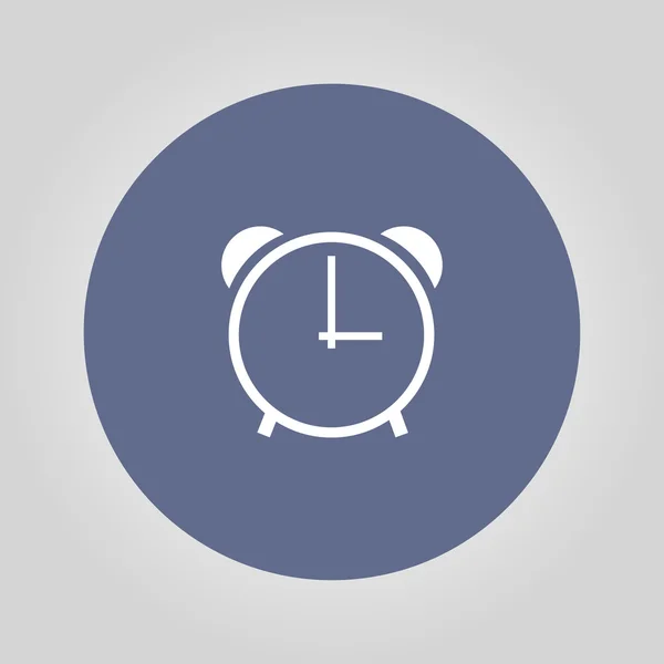 Icono del reloj, ilustración vectorial. estilo de diseño plano — Vector de stock