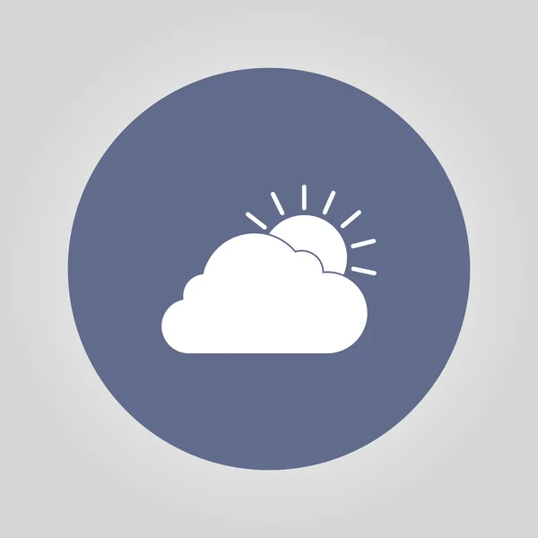 Icono de nube solar — Archivo Imágenes Vectoriales