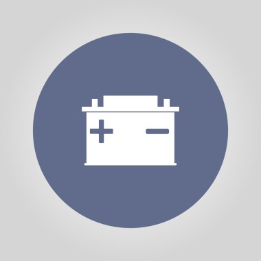 Araba akü vektör simgesi