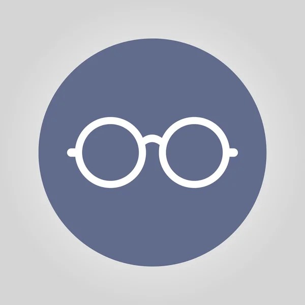 Icono de gafas. Estilo de diseño plano . — Archivo Imágenes Vectoriales