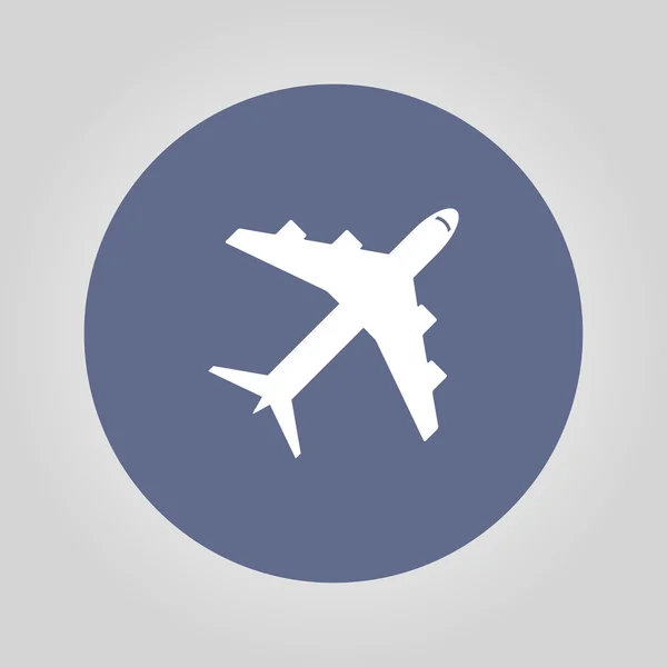 Icono de avión. Estilo de diseño plano . — Vector de stock