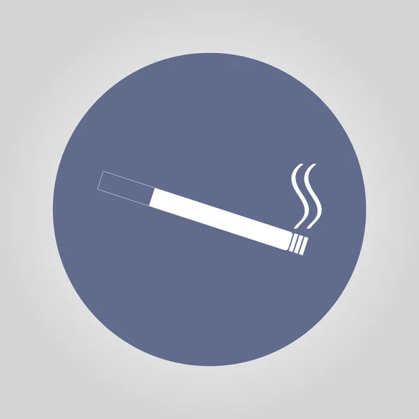 Cigarette icon. Flat design style. — Stock Vector