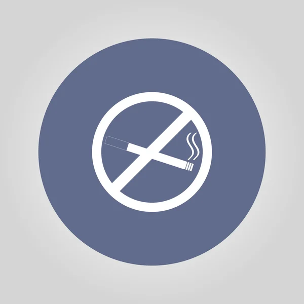 No hay señales de fumar. Vector aislado . — Vector de stock