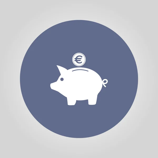 Vektor malacka bank ikonra — Stock Vector