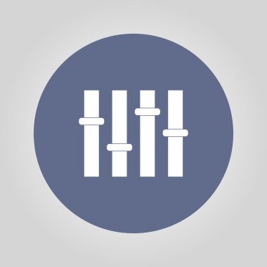 Equalizer'ı simgesi. düz