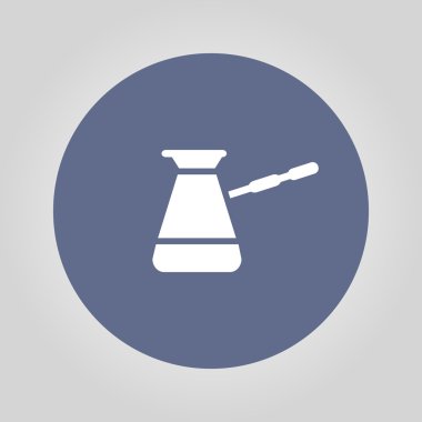 Turk simgesi. Kahve sembolü. Düz vektör çizim